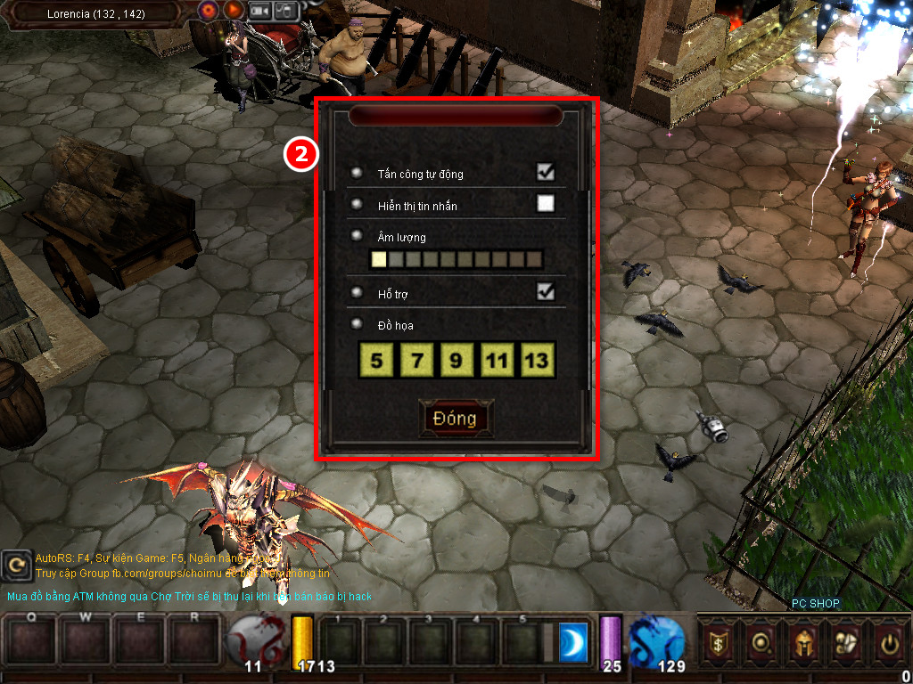 Chức năng chính của Game MU Châu Á Chức năng chính của Game MU Châu Á